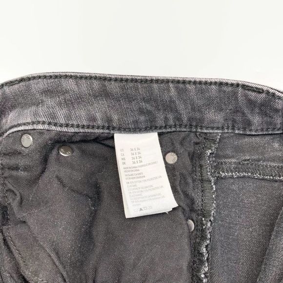 American Eagle Men’s Dark Gray Extreme Flex Slim Fit Jeans - Picture 6 of 7